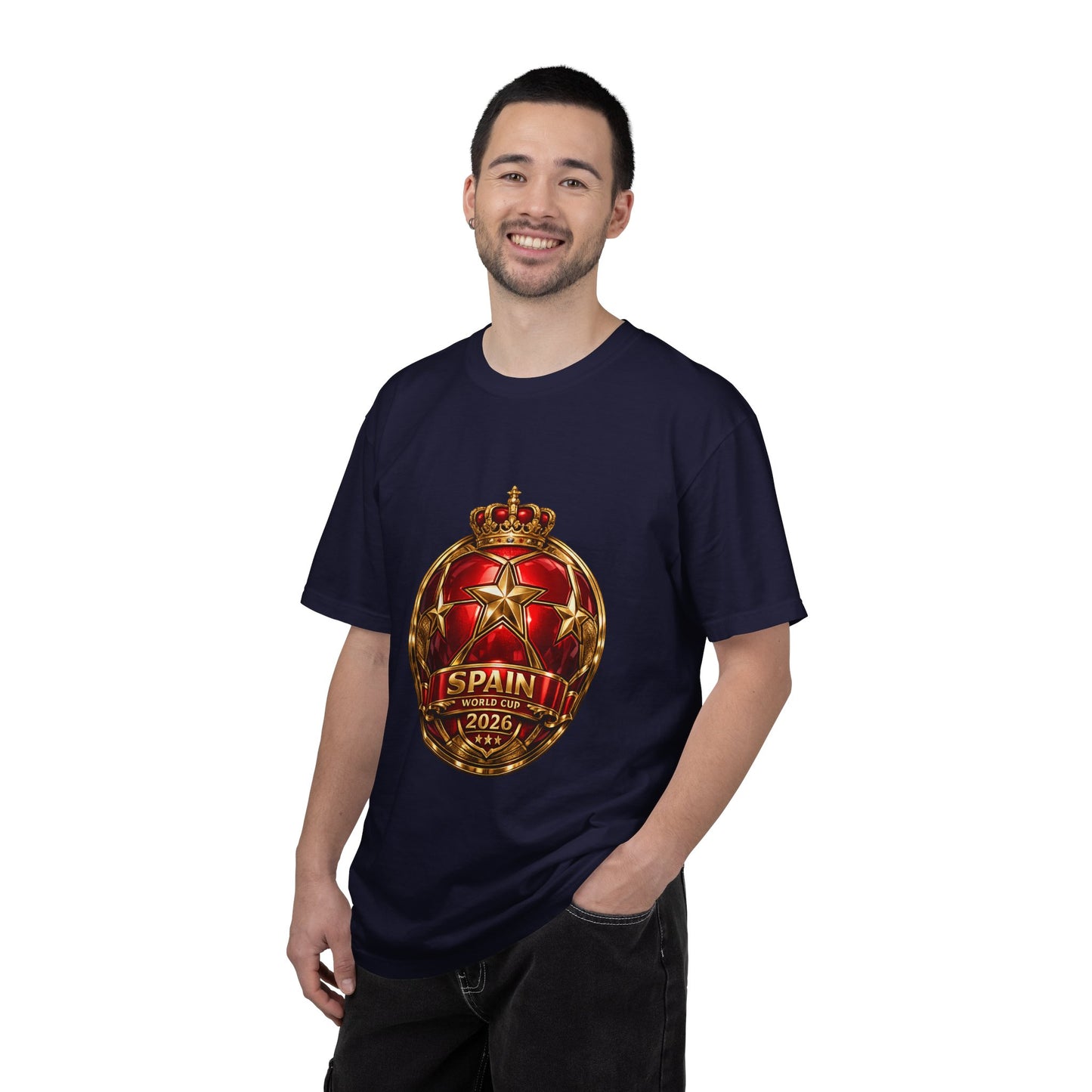 Spain Football World Cup 2026 'Estrella de Campeón' Round Medallion | Premium Graphic Tee