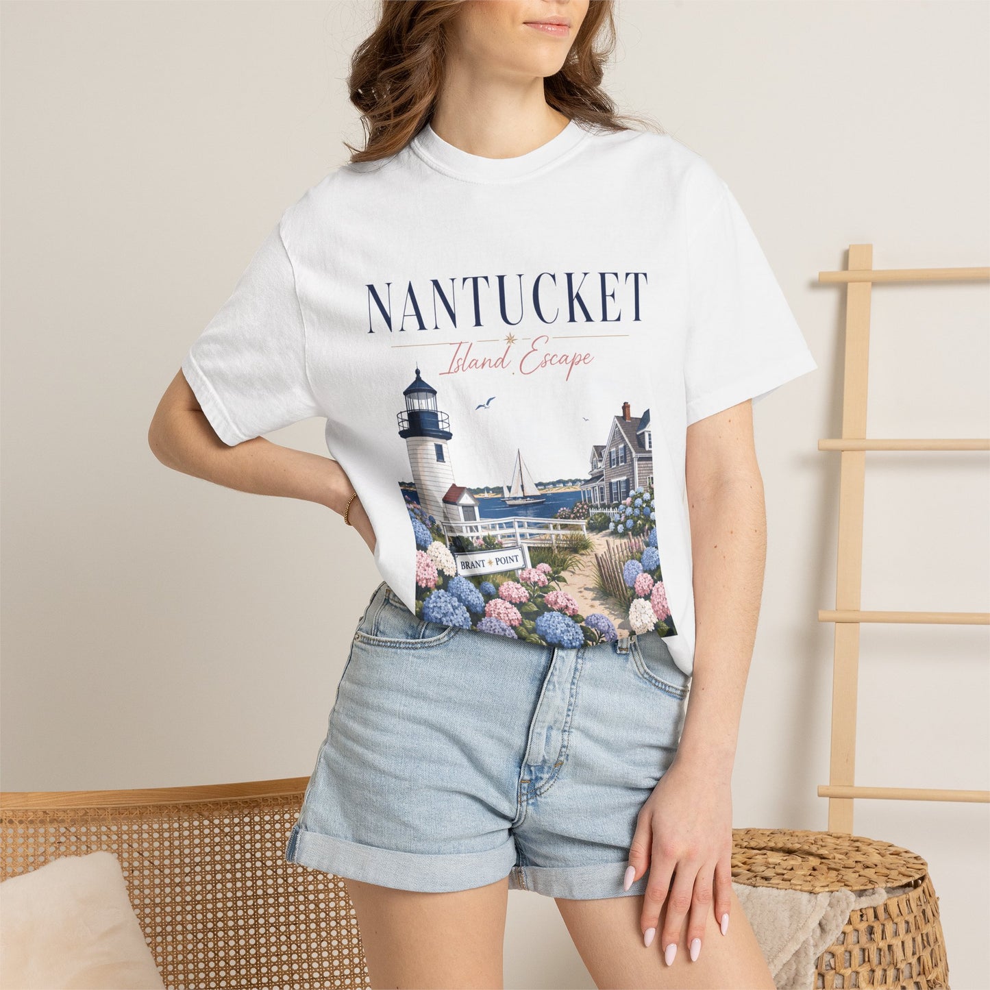 Nantucket Island Escape – Brant Point | Premium Summer Tee