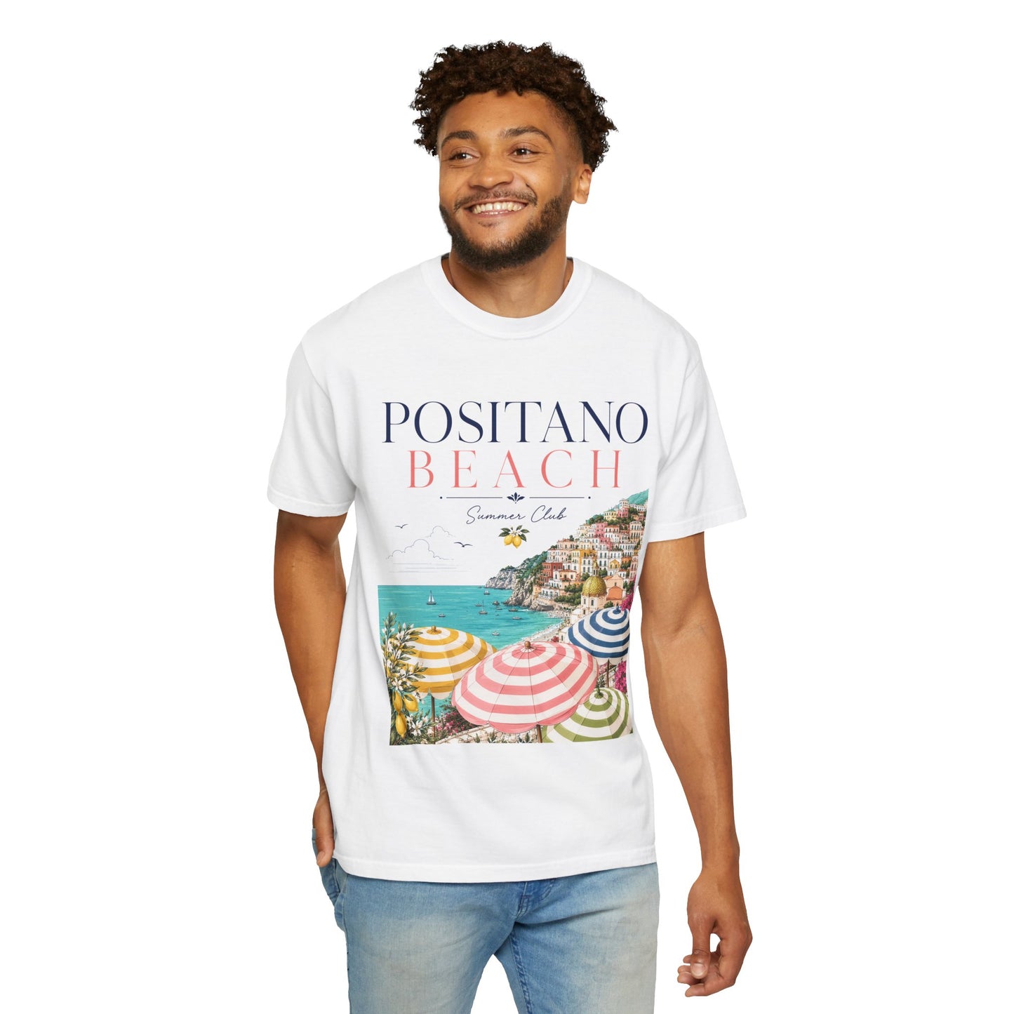Positano Beach – Summer Club | Premium Vintage Tee