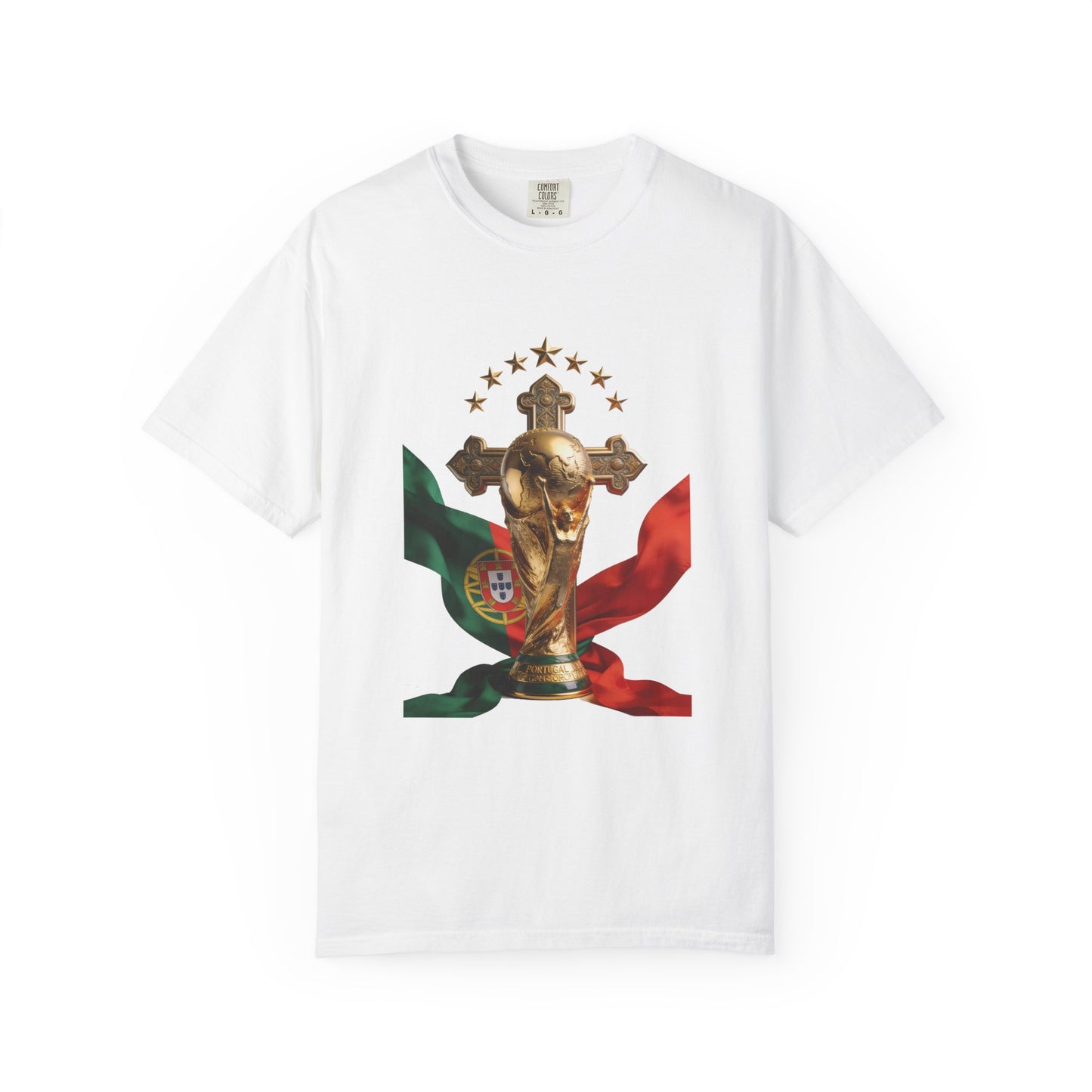 Portugal Football 'Cruz Sagrada' Majestic Trophy | Premium Graphic Tee