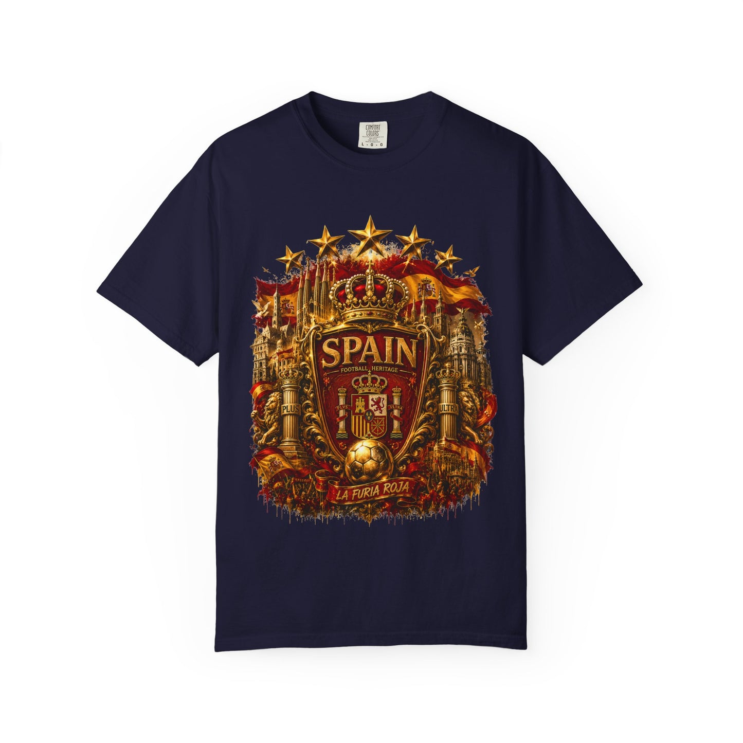 Spain Football 'Heritage Imperial' Epic Championship Shield | Premium Graphic Tee