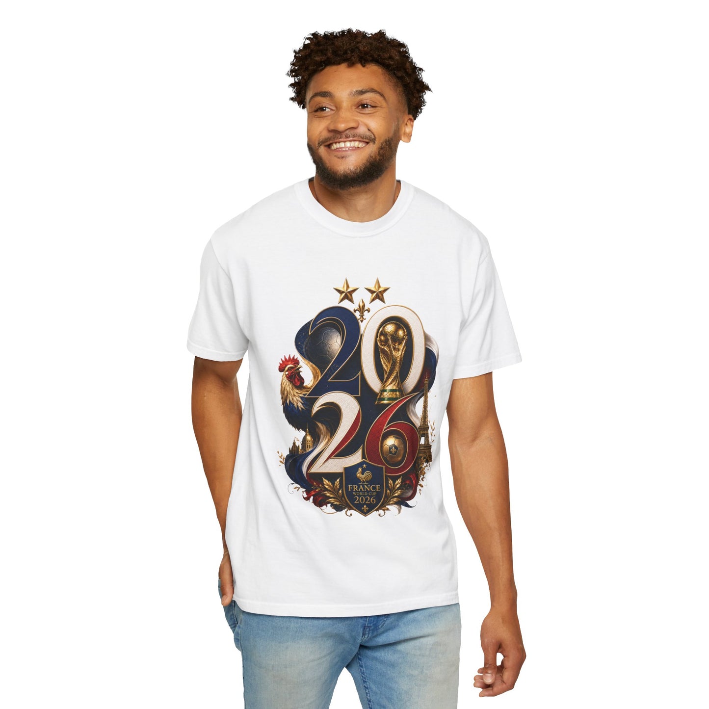 France World Cup 2026 Baroque Monogram – Gallic Glory | Premium Graphic Tee