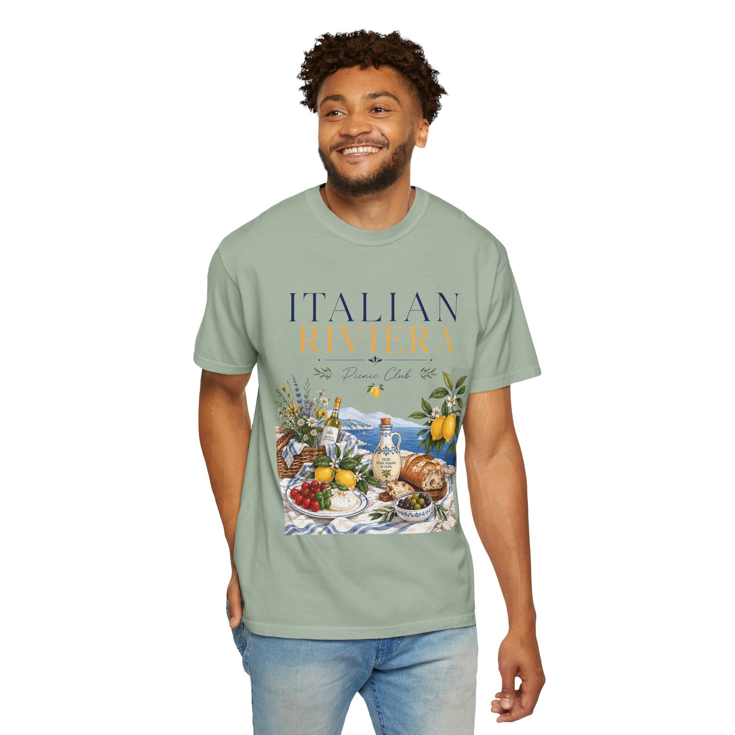 Italian Riviera Picnic Club – Al Fresco Luxury | Premium Summer Tee