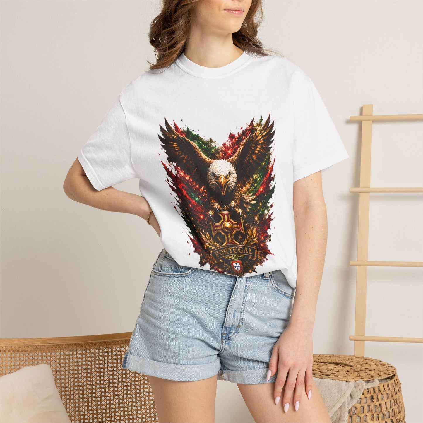 Portugal Football World Cup 2026 'Águia de Portugal' Sovereign Crest – Imperial Glory | Premium Summer Tee