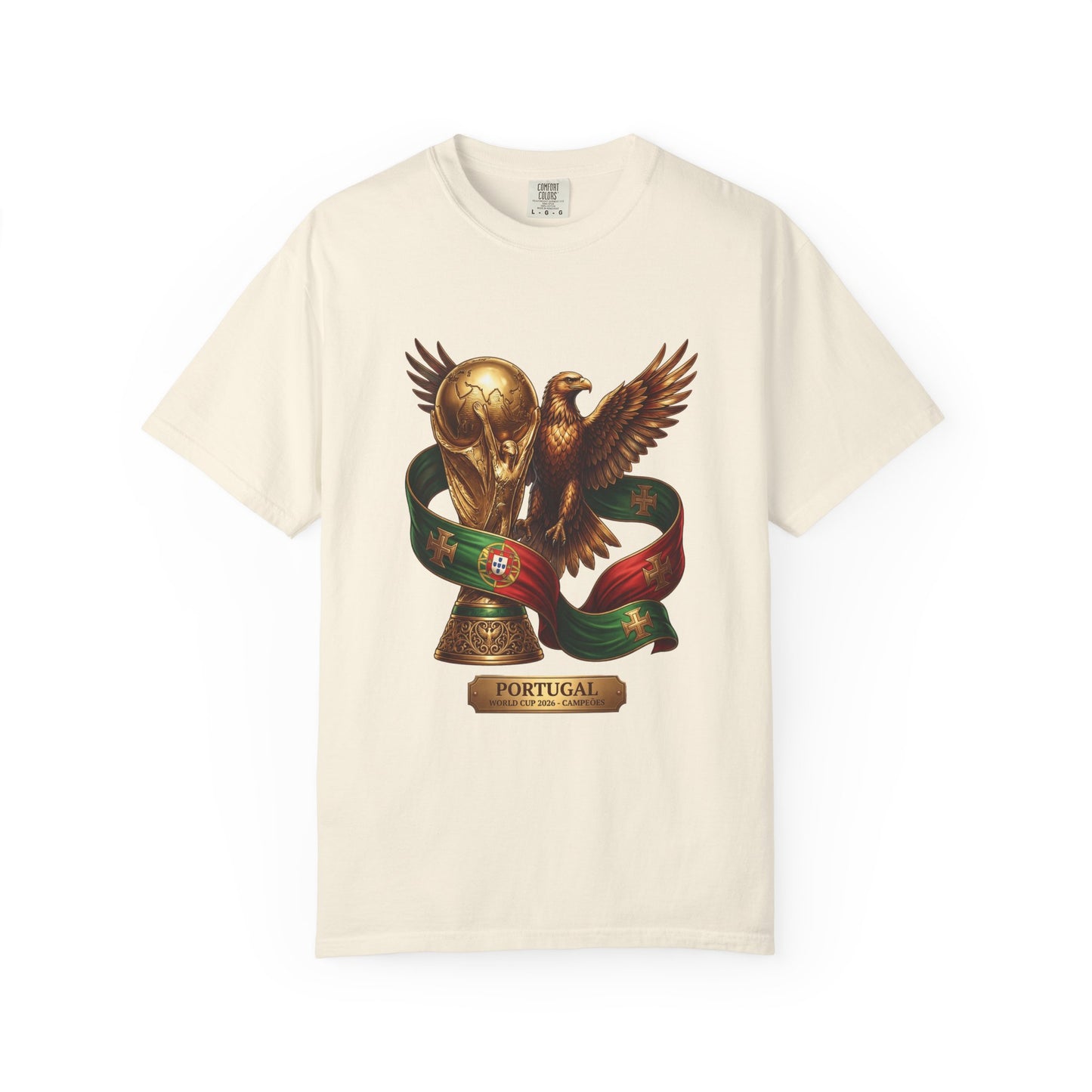 Portugal Football World Cup 2026 'Triumph of the Eagle' Trophy Graphic – Imperial Glory | Premium Summer Tee