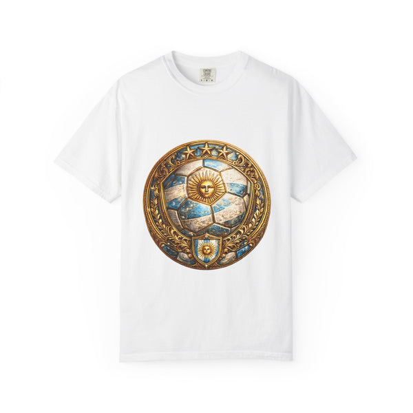 Argentina Football World Cup 2026 Sovereign Shield Medallion | Premium Summer Tee