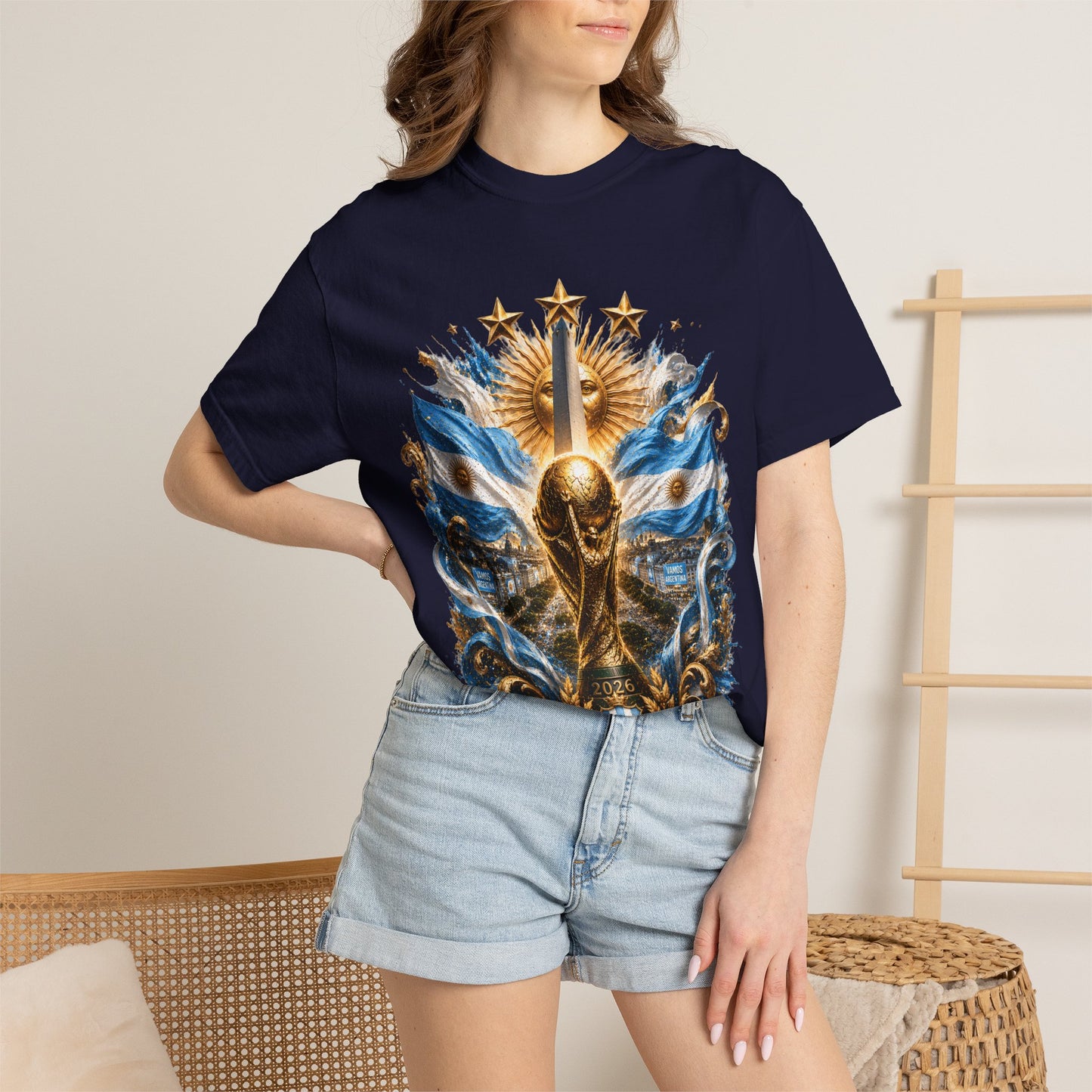 Argentina Football World Cup 2026 Obelisco Horizon – Celestial Glory | Premium Summer Tee