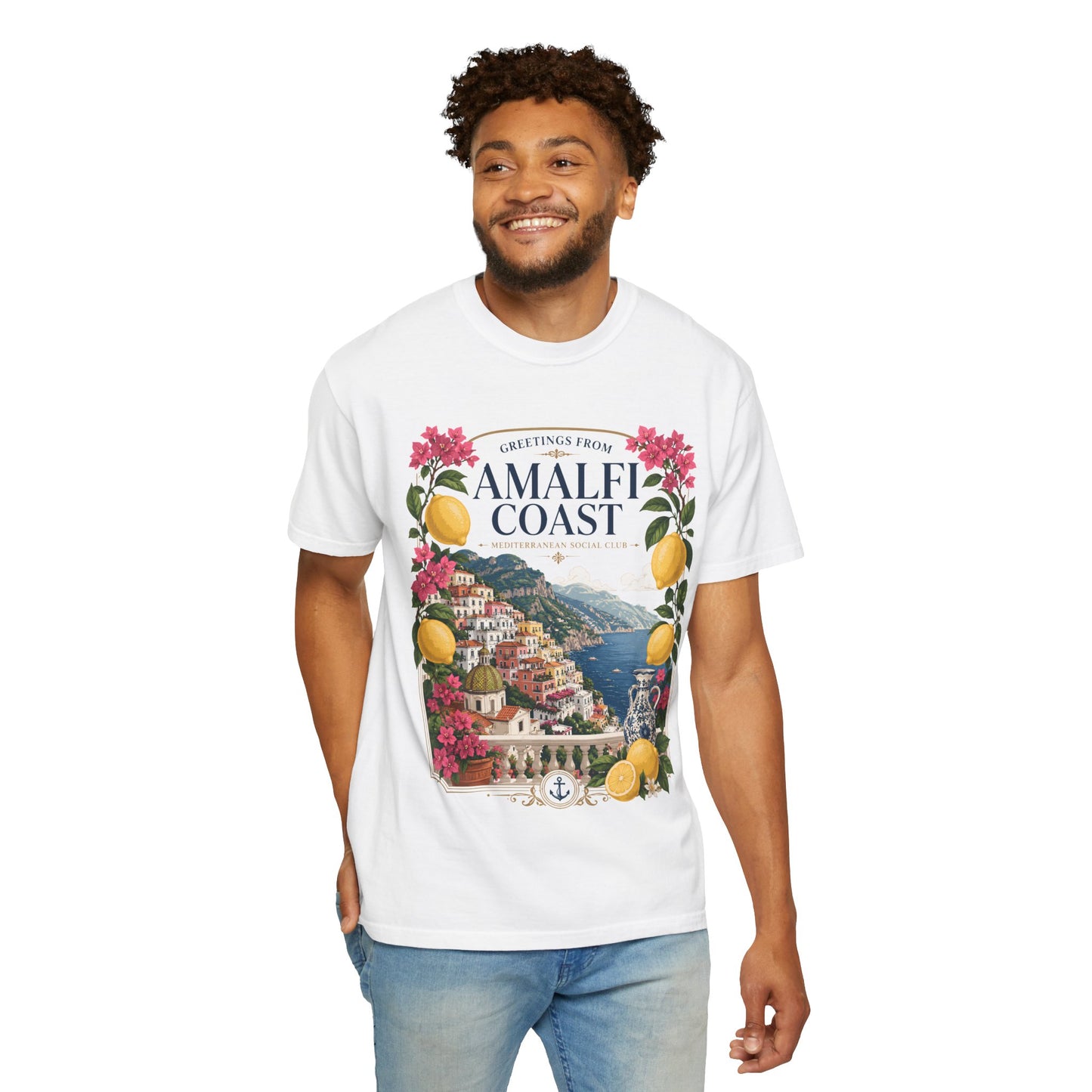 Greetings From Amalfi Coast – Mediterranean Social Club | Summer Tee