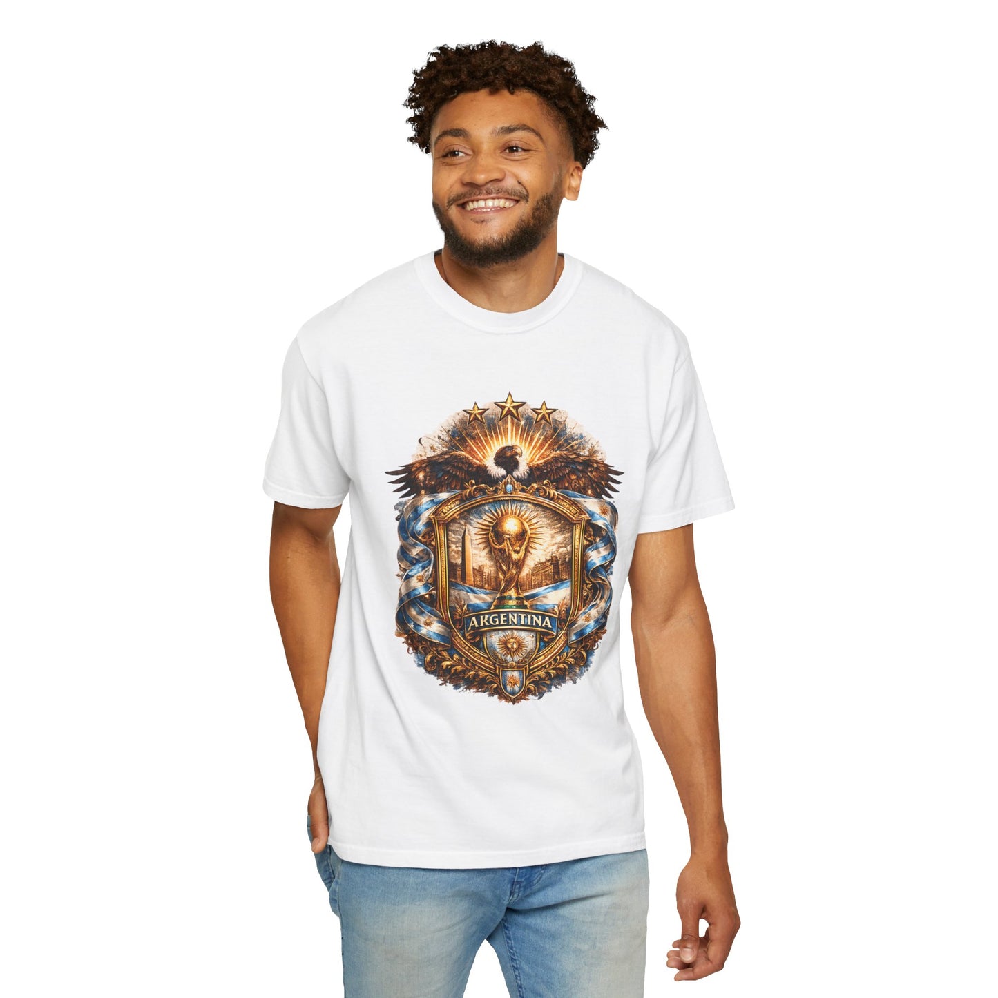 Argentina Football World Cup 'Águila de la Patria' Sovereign Shield | Premium Summer Tee