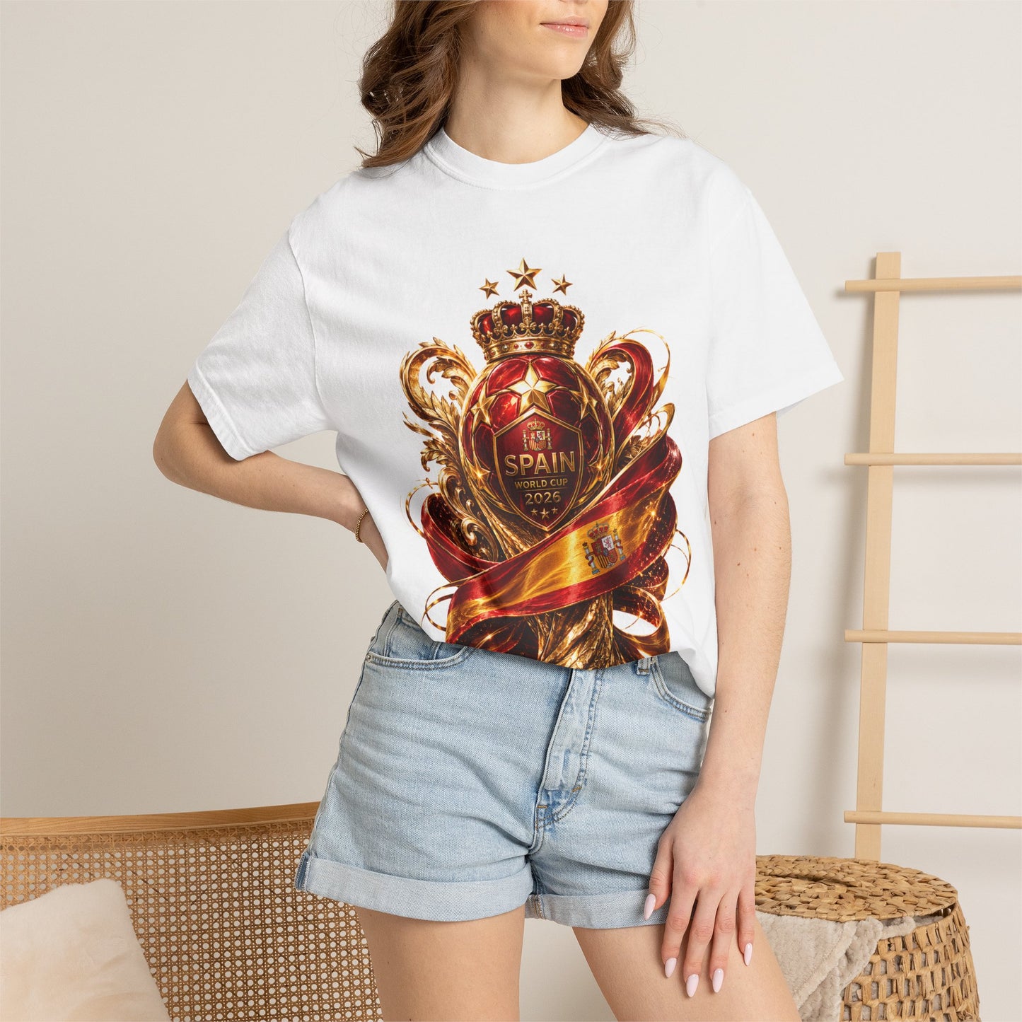 Spain Football World Cup 2026 'Crowned Glory' Imperial Trophy | Premium Graphic Tee