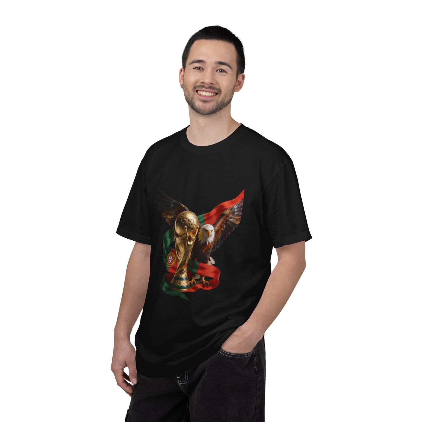Portugal Football 'Asas da Vitória' Guardian Eagle & Trophy | Premium Graphic Tee
