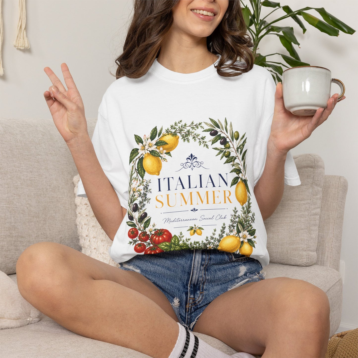 Italian Summer – Mediterranean Social Club | Premium Graphic Tee