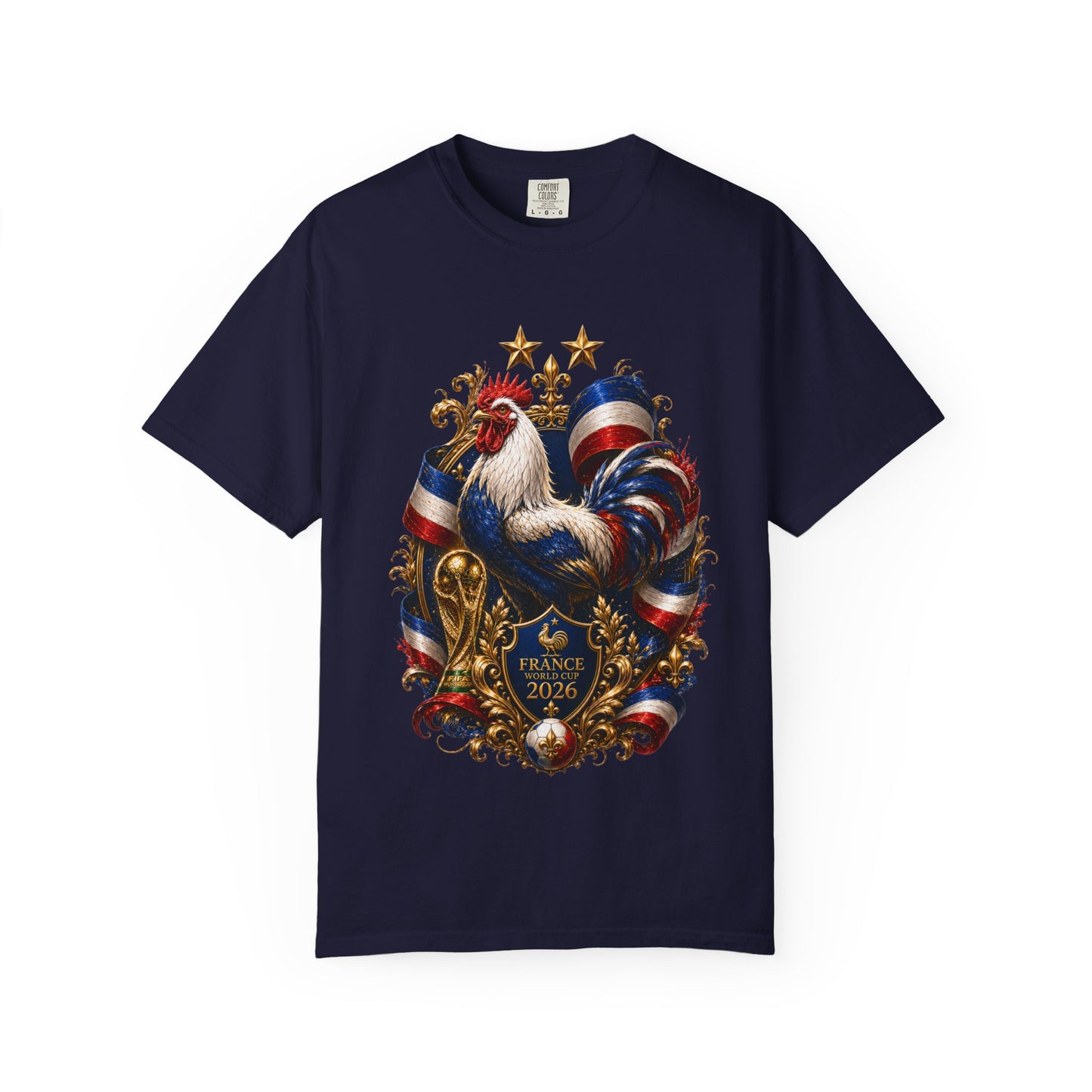 France Football World Cup 2026 Sovereign Gallic Rooster – Triumph Shield | Premium Graphic Tee