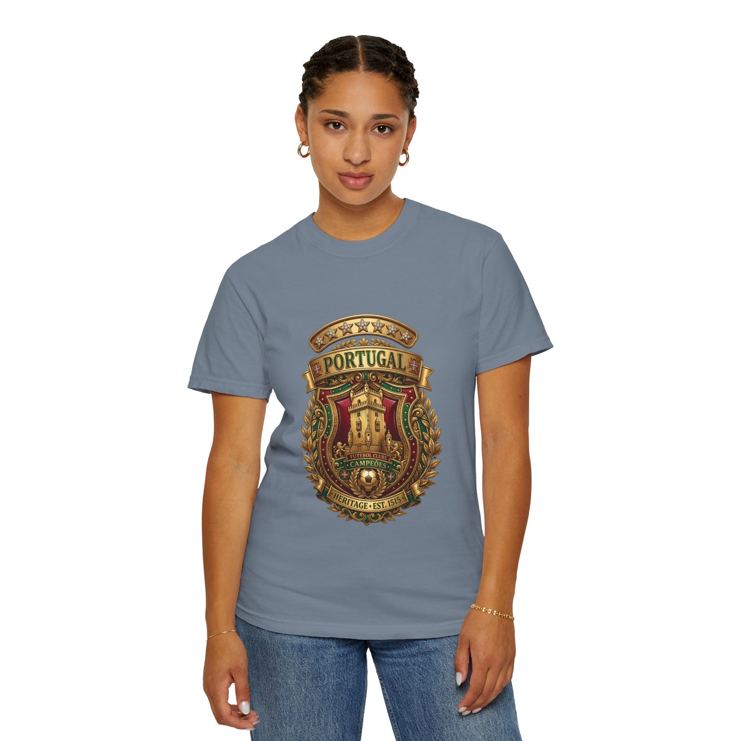 Portugal Football 'Torre de Belém' Heritage Shield | Premium Graphic Tee