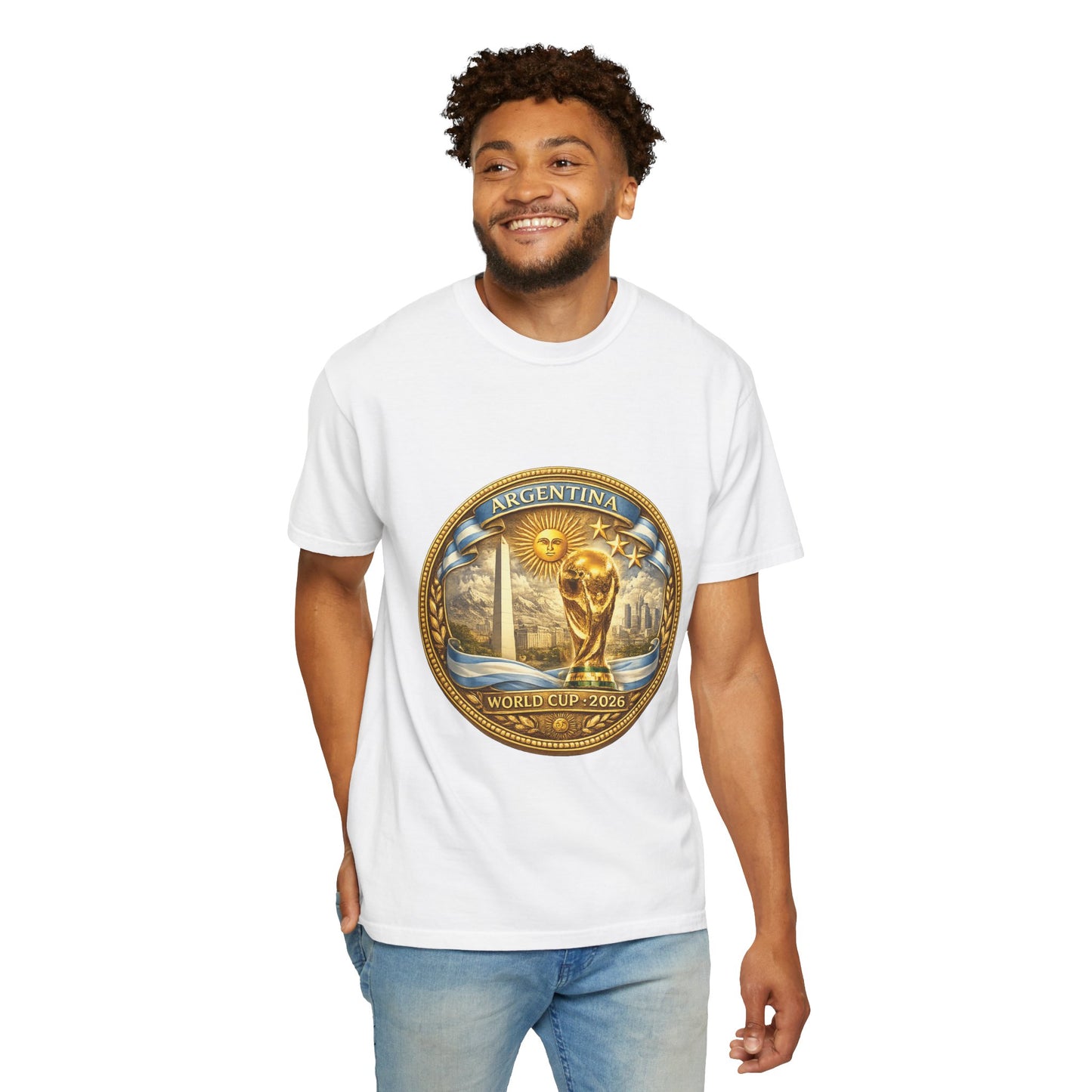Argentina Football World Cup 2026 Sovereign Horizon Medallion – Imperial Glory | Premium Summer Tee