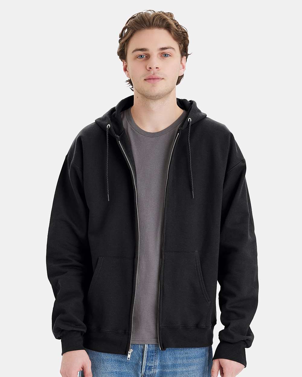Unisex Ultimate CottonÂ® Full-Zip Hooded Sweatshirt