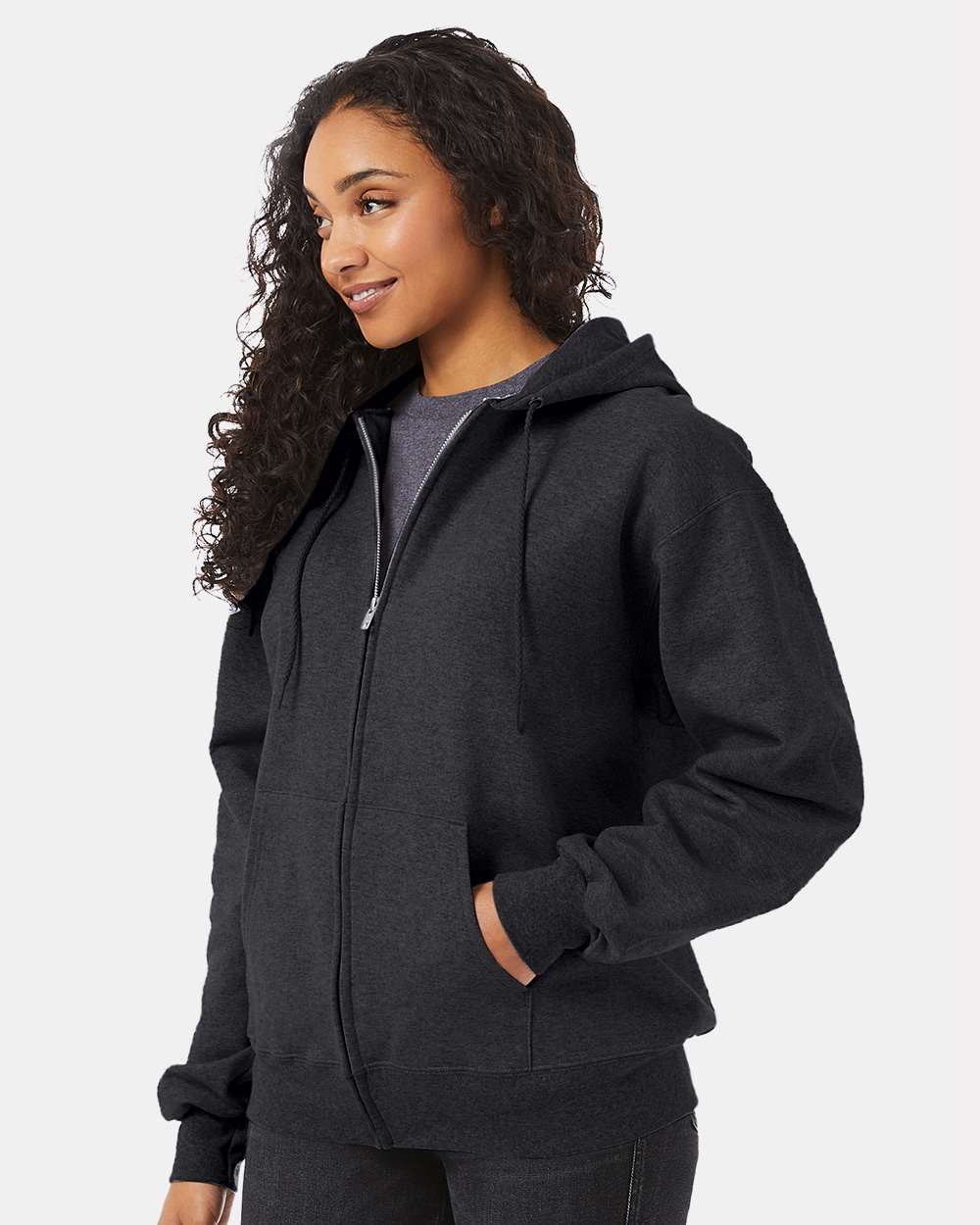 Unisex Ultimate CottonÂ® Full-Zip Hooded Sweatshirt