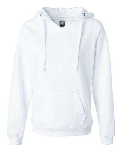 J. America 8836 Women Sueded V-Neck Hooded Sweatshirt