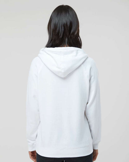 Women's Sueded V-Neck Hooded Sweatshirt