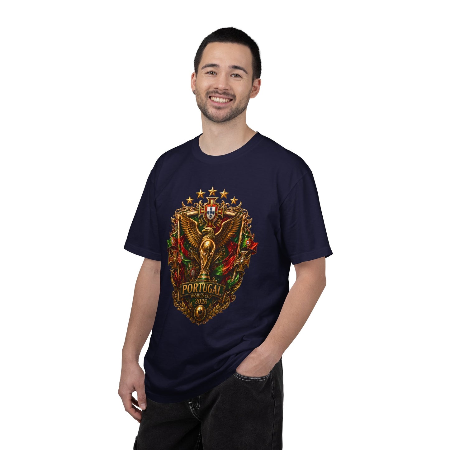 Portugal Football World Cup 2026 Sovereign Shield Crest – Imperial Glory | Premium Summer Tee