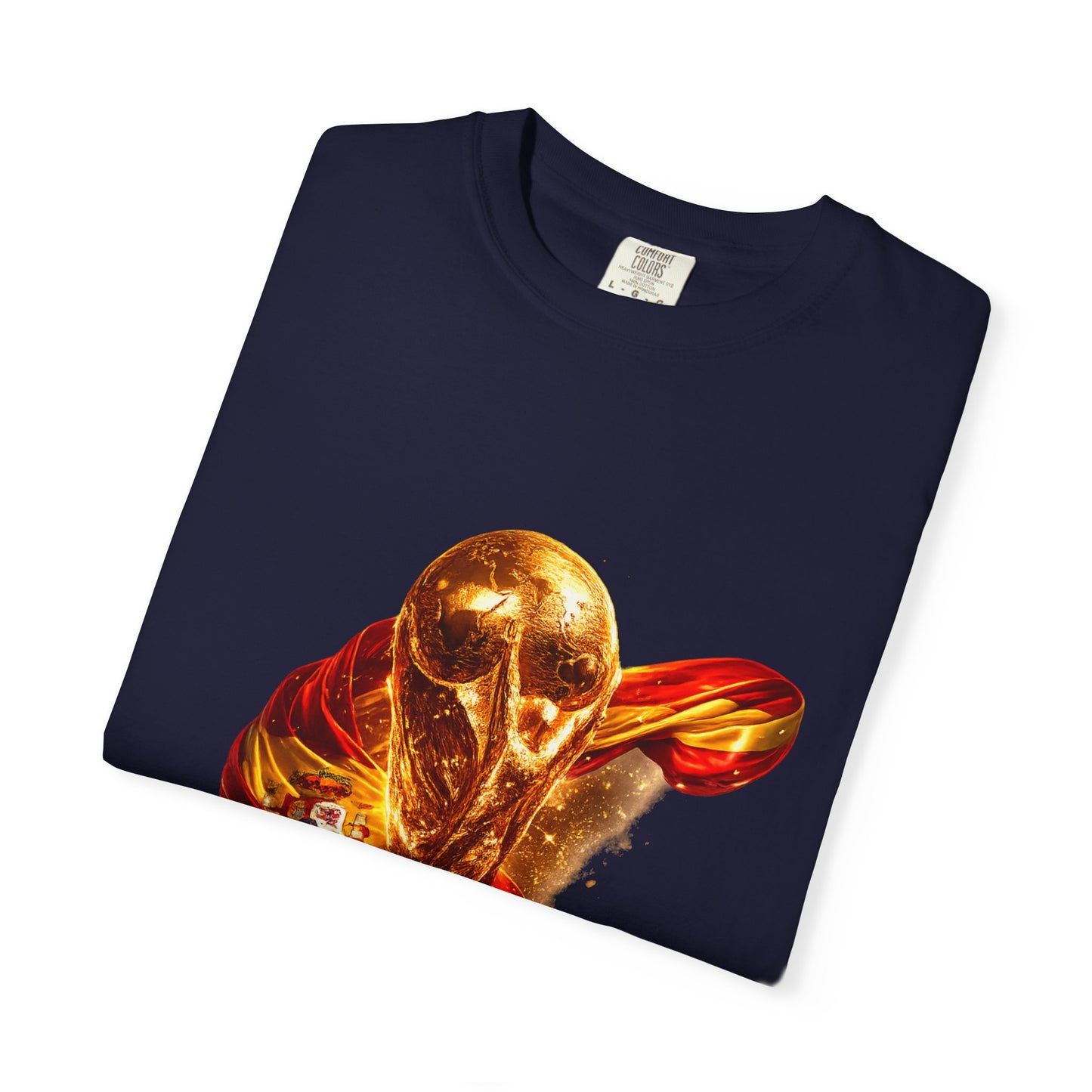Spain Football 'Furia Roja' Wrapped Trophy Emblem | Premium Graphic Tee