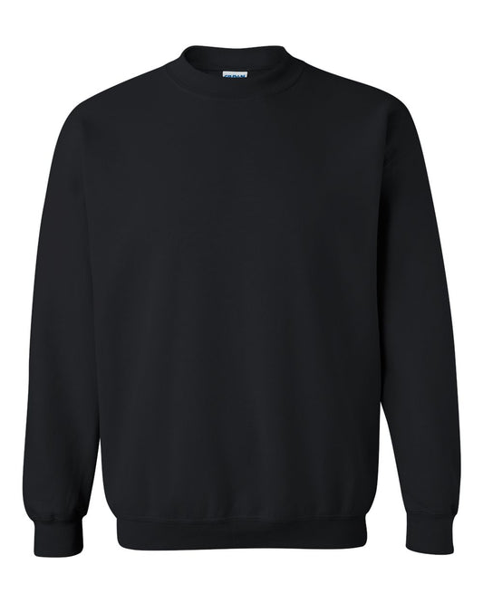 Gildan Women's Heavy Blend Fleece Crewneck Sweatshirt, Black, L