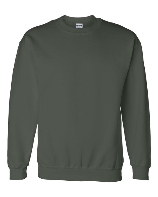 Gildan Adult DryBlendÂ® Adult 9 oz., 50/50 Fleece Crew M FOREST GREEN
