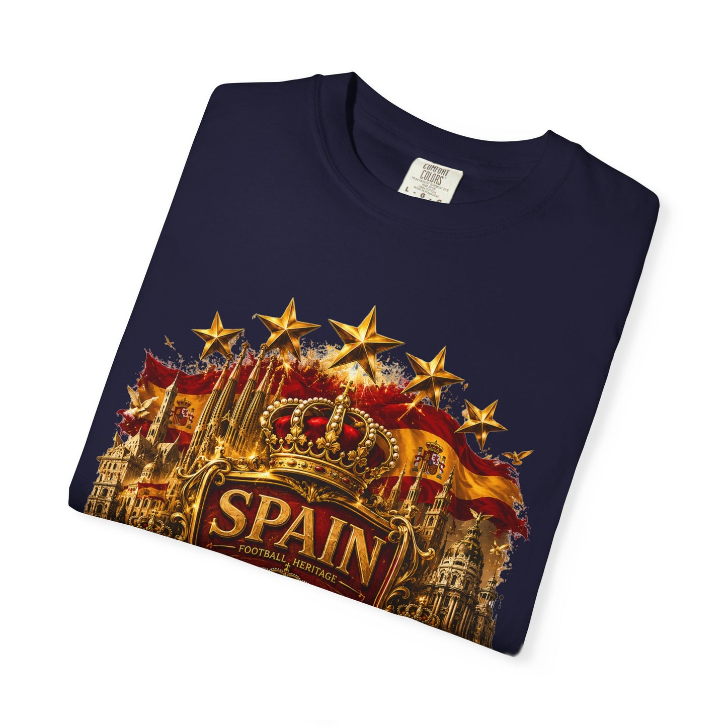 Spain Football 'Heritage Imperial' Epic Championship Shield | Premium Graphic Tee