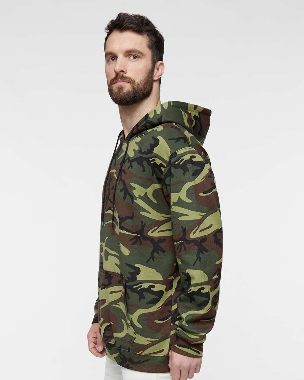 Unisex Camo Fleece Hoodie Sweatshirt