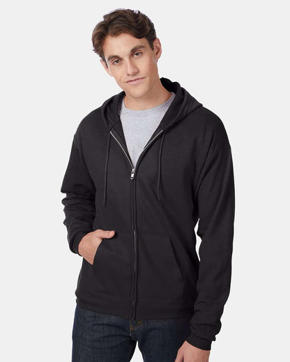 Unisex EcoSmartÂ® Full-Zip Hooded Sweatshirt