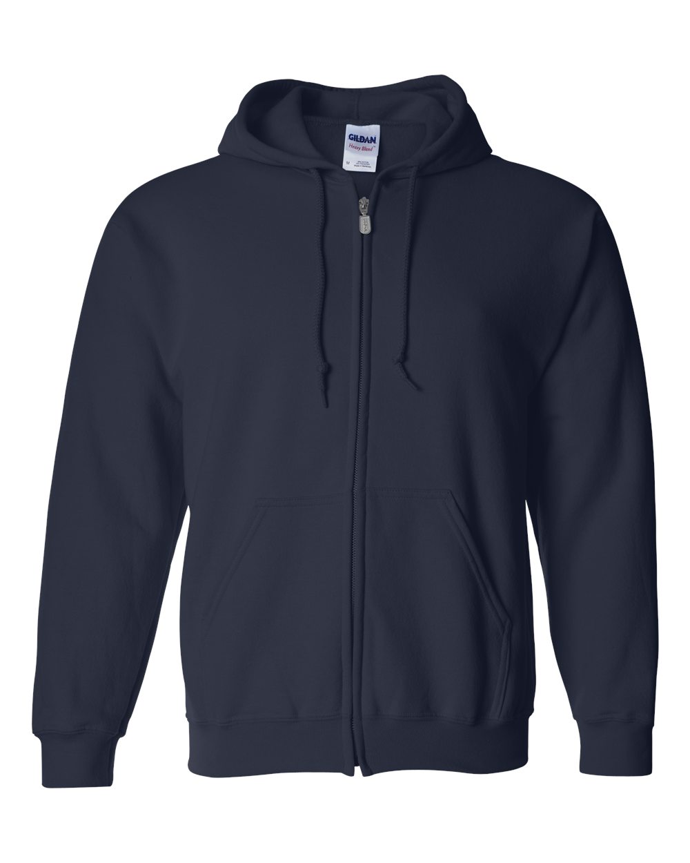 Gildan Women's Full Zip Hooded Sweatshirt, Navy, Large