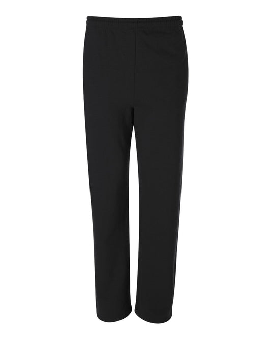 Jerzees NuBlend Open Bottom Pant with Pockets-XL (Black)
