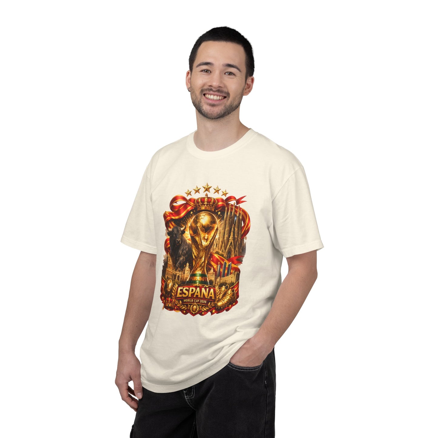 Spain Football World Cup 2026 'Reino Dorado' Iconic Elements | Premium Graphic Tee