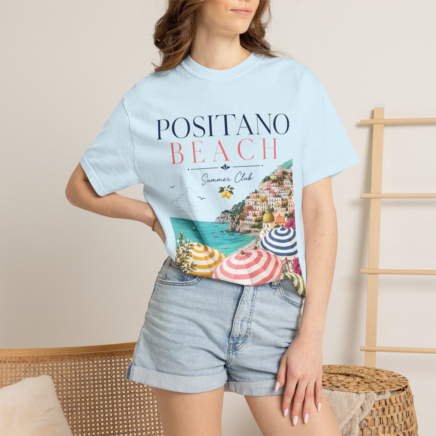 Positano Beach – Summer Club | Premium Vintage Tee