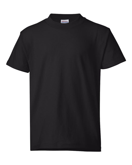 Champion Hanes Boys' EcoSmart Short Sleeve Tee Value Pack (3-Pack), Black, Large
