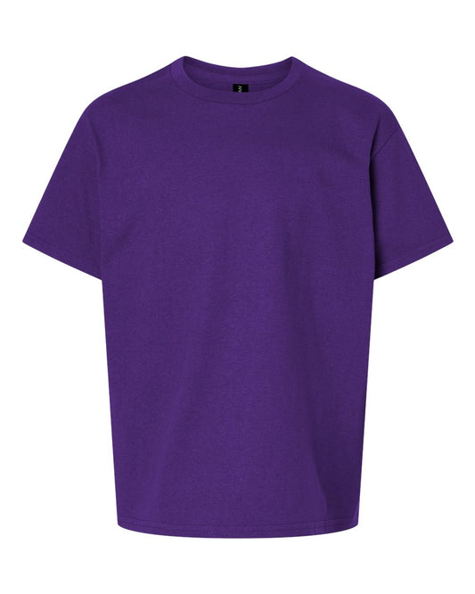 Gildan Youth Ultra Cotton T-Shirt, Style G2000B, 2-Pack, Purple, Large