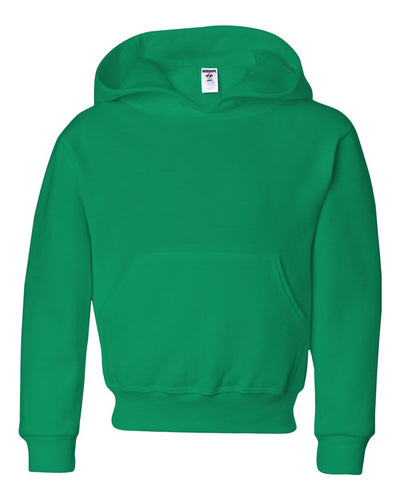 Jerzees Youth NuBlend Hooded Pullover Sweatshirt (Kelly) (Small)