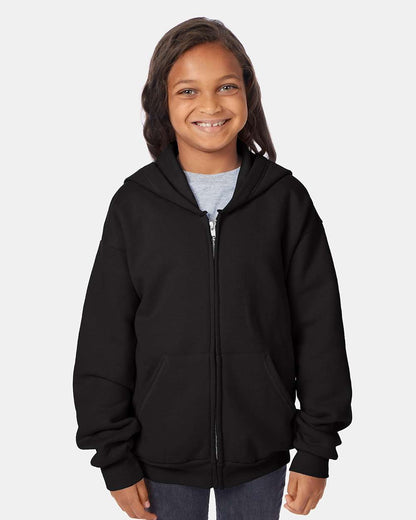 Youth EcoSmartÂ® Full-Zip Hooded Sweatshirt