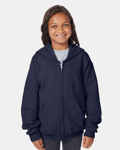Youth EcoSmartÂ® Full-Zip Hooded Sweatshirt