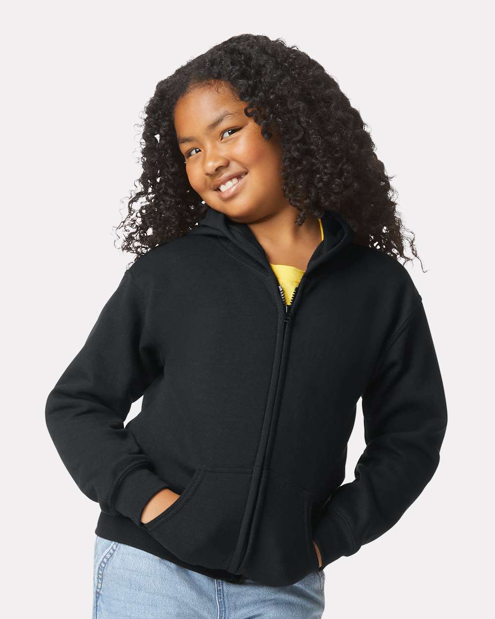 Youth Heavy BlendÂ™ Full-Zip Hooded Sweatshirt