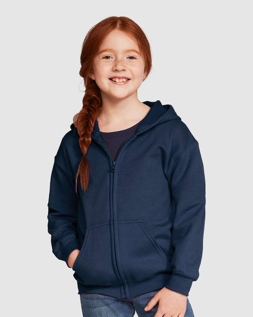 Youth Heavy BlendÂ™ Full-Zip Hooded Sweatshirt