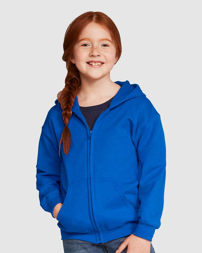 Youth Heavy BlendÂ™ Full-Zip Hooded Sweatshirt