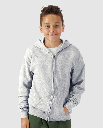 Youth Heavy BlendÂ™ Full-Zip Hooded Sweatshirt