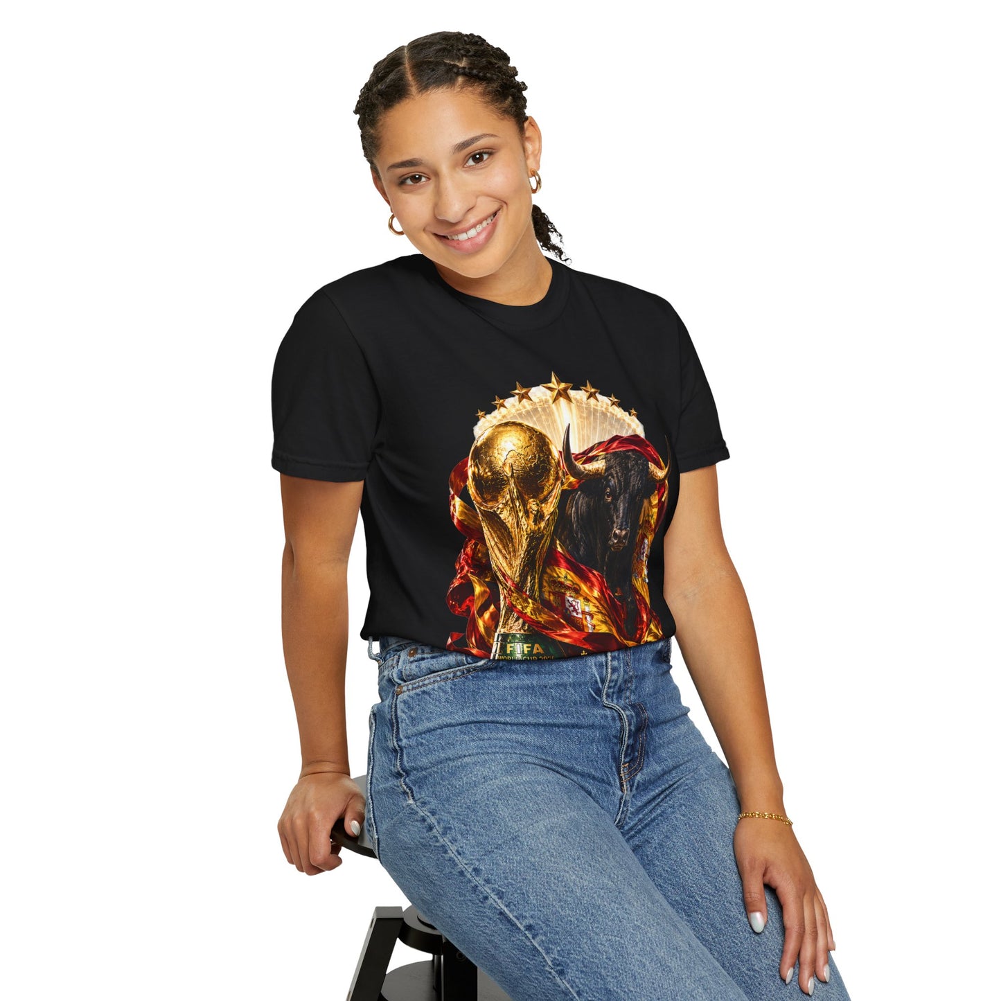 Spain Football World Cup 2026 'Furia del Toro' Champion Trophy | Premium Graphic Tee