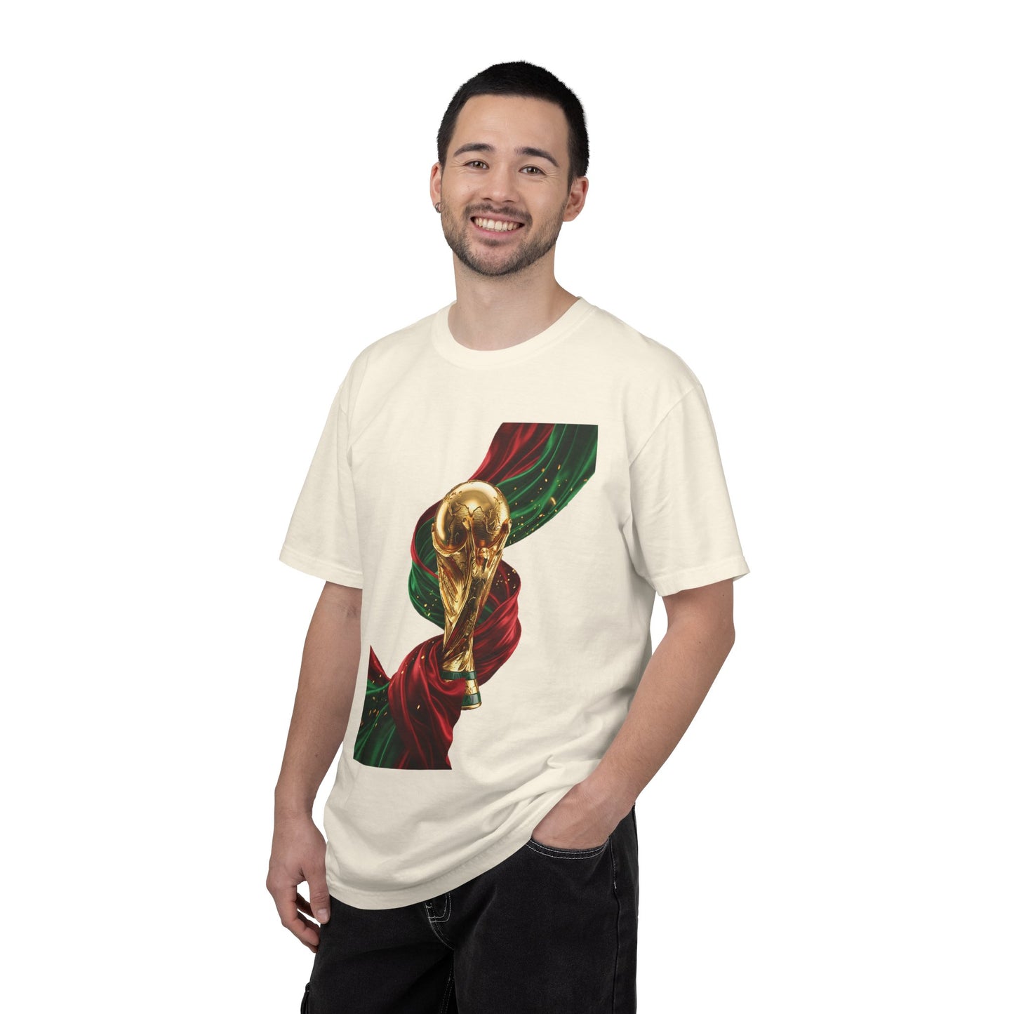 Portugal Football 'Onda de Glória' Dynamic Ribbon Trophy | Premium Graphic Tee