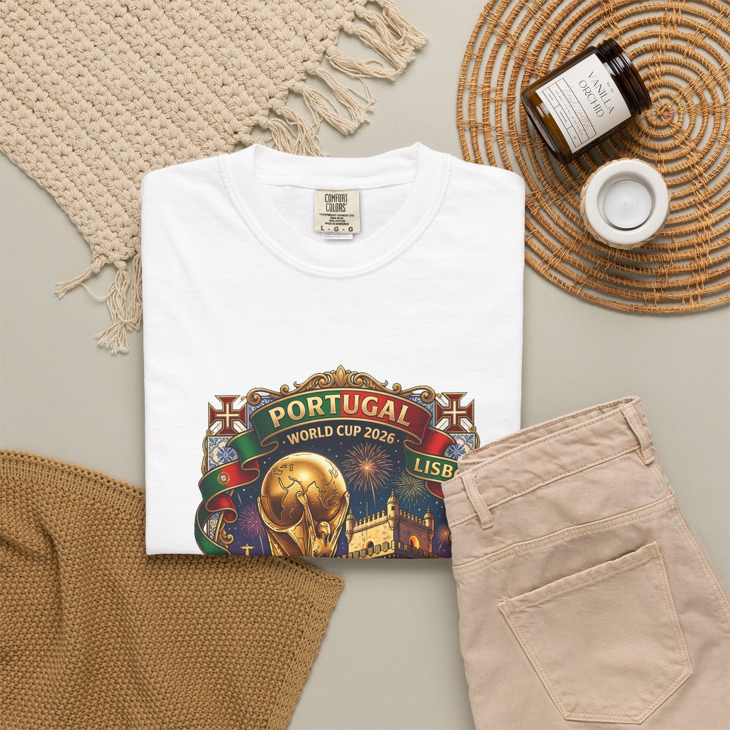 Portugal Football World Cup 2026 'A Nossa Conquista' Celebration Shield | Premium Graphic Tee