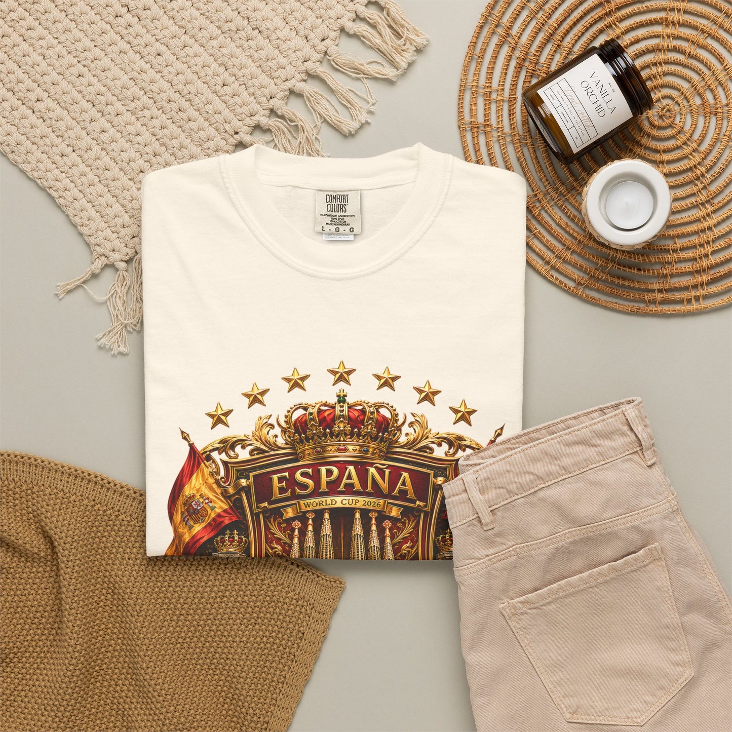 Spain Football World Cup 2026 'Catedral Imperial' Heritage Shield | Premium Graphic Tee