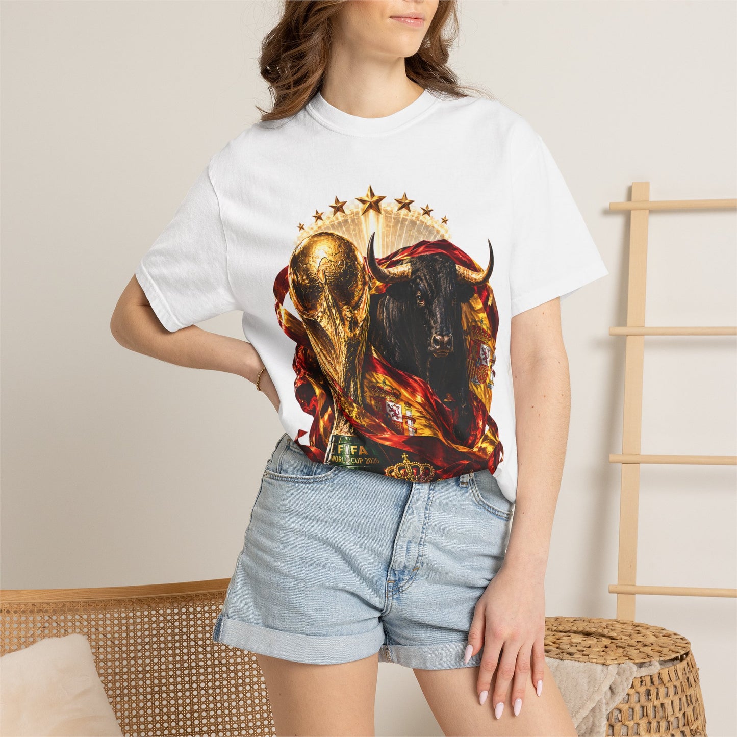 Spain Football World Cup 2026 'Furia del Toro' Champion Trophy | Premium Graphic Tee
