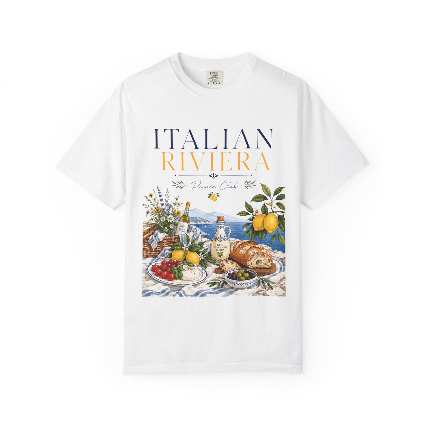 Italian Riviera Picnic Club – Al Fresco Luxury | Premium Summer Tee