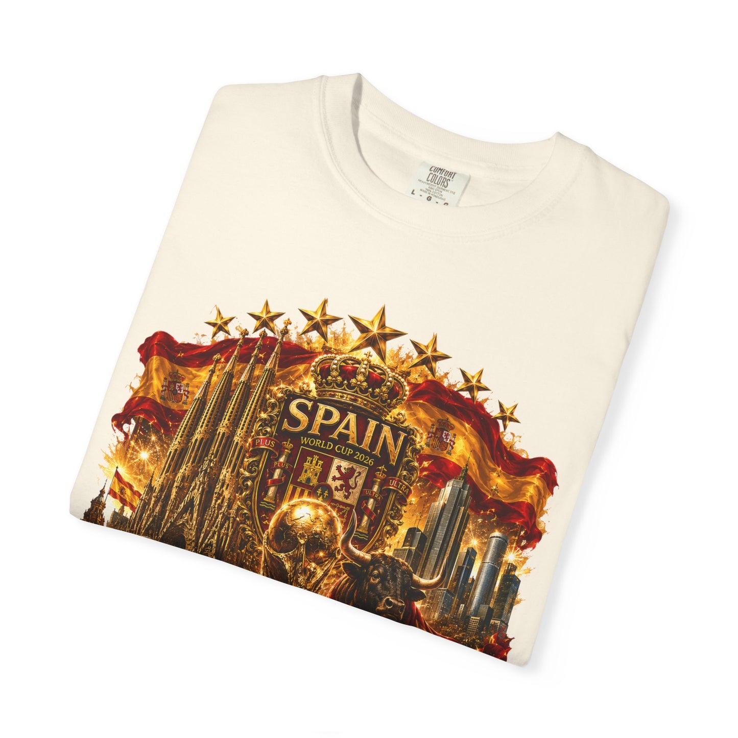 Spain Football World Cup 2026 'Reino de Campeões' Ultimate Collage | Premium Graphic Tee